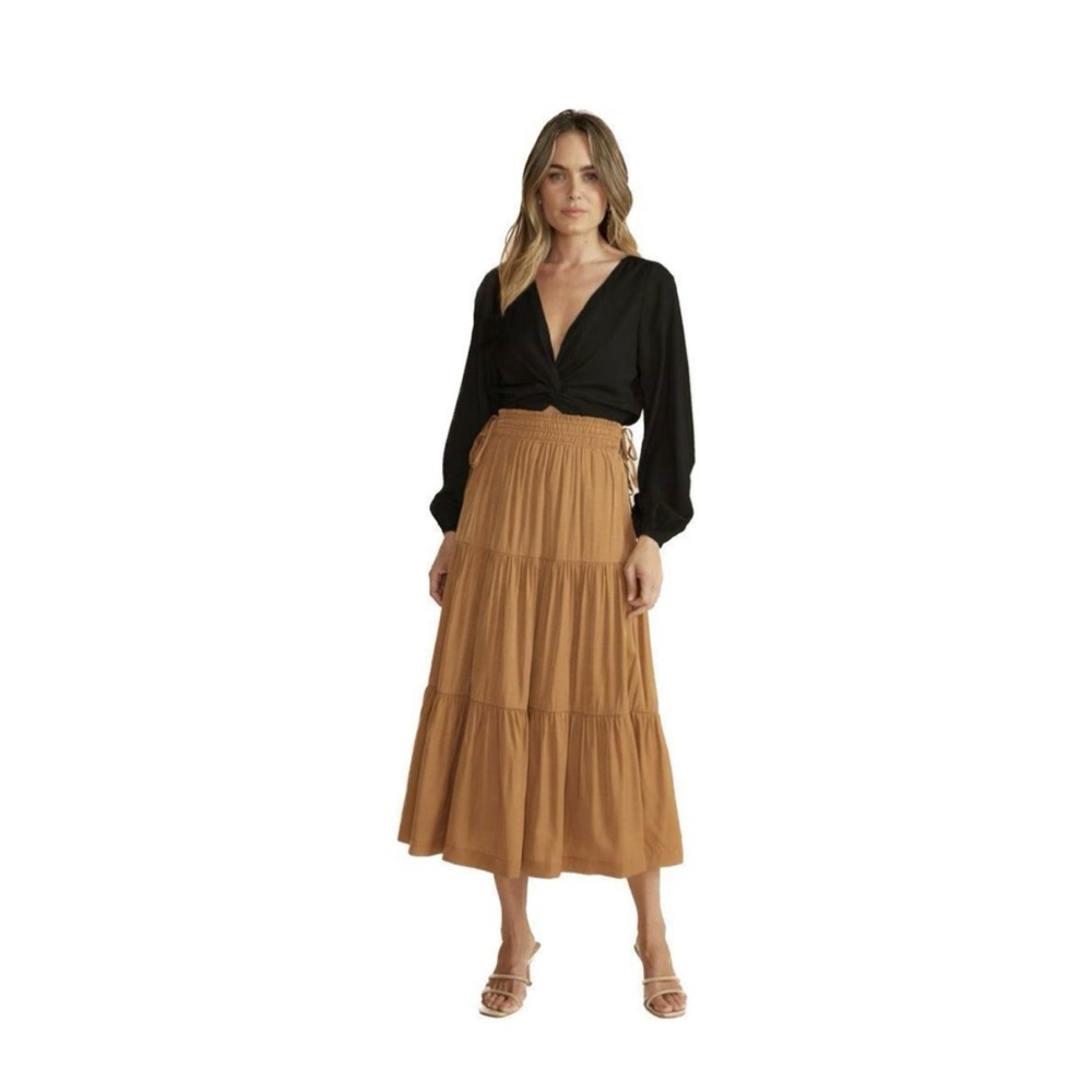 MinkPink  Harper Twist Blouse XS NWT